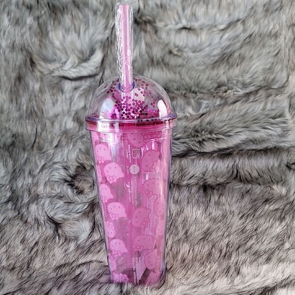 Brand New, Hello Kitty Pink Tumbler with Straw - Picture 6 of 6